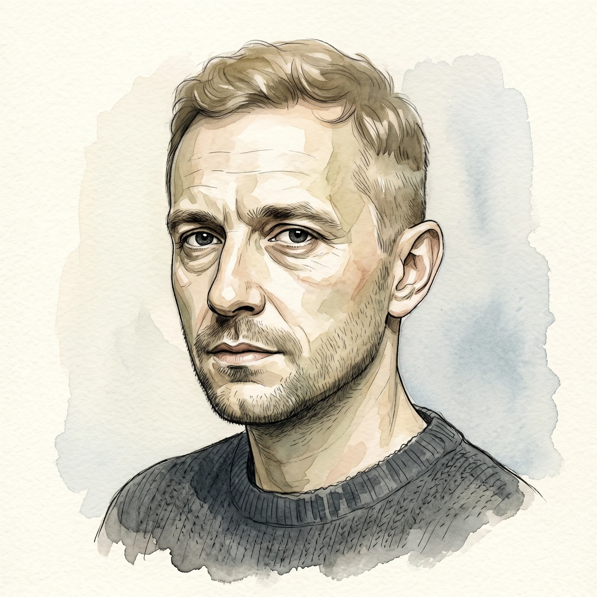 Portret ilustrowany — Kacper Nowak